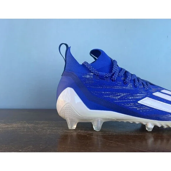 Adidas ADIZERO Primeknit Royal Blue/White Football Cleats Men’s Size 12 GV9622